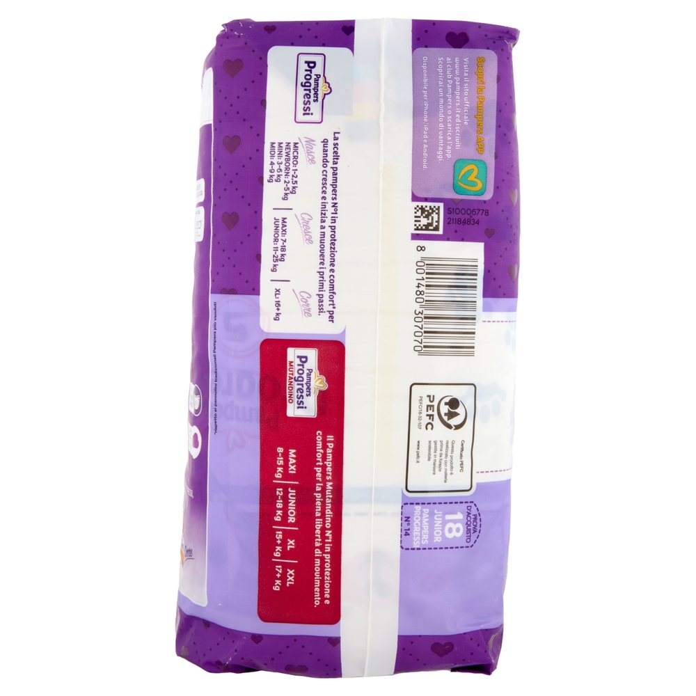 Pampers Progressi Junior 18 pz